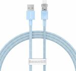 Baseus Cablu de incarcare rapida USB la Lightning, Baseus, Explorer Series, 2.4A, 1m, Albastru (CATS010003)