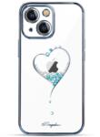 Kingxbar Husa Kingxbar Wish Series silicone case with crystals for iPhone 15 - blue - pcone