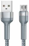 REMAX Cablu USB Micro Remax Jany Alloy, 1m, 2, 4A (argintiu) (RC-124m silver)