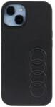 Audi Husa Audi Synthetic Leather iPhone 14 6.1" black/black hardcase AU-TPUPPCIP14-TT/D1-BK - pcone