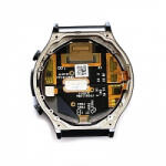 Huawei Watch GT 2 Pro 46mm előlap keret, lcd kijelző és érintőpanel, szürke (gyári)