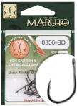 Maruto horog 8356-bd carp hooks barbed forged straight eye hc black nickel 8 (43205-008) - sneci