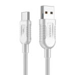 Vipfan USB to USB-C cable Vipfan X04, 5A, 1.2m (white) (25511) - 24mag