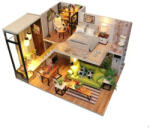 vcgirls - Casuta De Asamblat DIY in miniatura din lemn cu mobilier, Joc interactiv, educational (JUC8966) Papusa