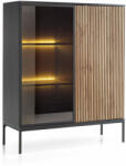  SENTO WT104 vitrines komód - fekete (PM84556)
