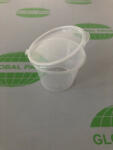 Globál Pack Egybefedeles öntetes doboz kerek átlátszó 100 ml PP / 50db