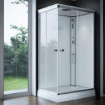 Sanimix Üveghátfalas szögletes zuhanykabin tálcával 120*80*215cm (22.8708-120)