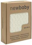 NEW BABY Bambusz kötött takaró New Baby mintával 100x80 cm cream - babyboxstore
