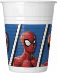 Pókember Spiderman Crime Fighter, Pókember műanyag pohár 8 db-os 200 ml
