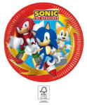 Sonic, a sündisznó Sonic a sündisznó Sega papírtányér 8 db-os 23 cm FSC