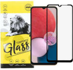  Samsung Galaxy A14 4G/A14 5G 5D Full Glue teljes kijelzős üvegfólia (tempered glass) 9H keménységű, fekete