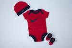 Nike nhn nike swoosh 0-6m | Copii | Body | Roșu | LN0072-U10 (LN0072-U10)