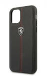 CG Mobile Ferrari iPhone 11 fekete bőr tok (FEHDEHCN61BK)
