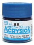 Mr. Hobby Acrysion Paint N-088 Metallic Blue (10ml)