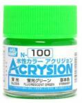 Mr. Hobby Acrysion Paint N-100 Fluorescent Green (10ml)