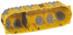 Legrand Gipszkarton szerelvénydoboz gumis 3-as ovális 213mm 73mmx 67mm-átmérő sárga EcoBatiBox Legrand 80033 (80033)