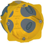 Legrand Gipszkarton szerelvénydoboz gumis 1-es kerek 71mmx 71mmx 67mm-átmérő sárga EcoBatibox Legrand 080031 (080031)