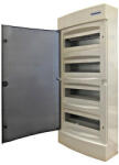 Schrack Falonkívüli kiselosztó 4-soros 48KE átlátszó ajtó Schrack BK080105 (BK080105)