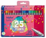 STAEDTLER Set de stilouri cu ac de pâslă, 0, 3 mm, STAEDTLER "Triplus® fineliner 334", 25 de culori diferite (334 C25 TA)