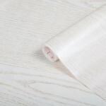  Gyöngyházfényű fehér famintás öntapadós tapéta - bútorfólia 90cmx15m (200-5367)
