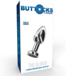  Buttocks The Glider vibrációs fém anál dildó, akkumulátorral (M méret - 8, 5 cm)