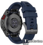  Okosóra szíj - SÖTÉTKÉK - szilikon, 22mm széles, QUICKFIT - Garmin Fenix 7 / 6 / 6 Pro / 6 Sapphire / Instinct / 5 / 5 Plus / 5 Plus Sapphire / Forerunner 935 / 745 / 945 / Quatix 3