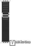 DUX DUCIS okosóra Alpesi szíj - FEKETE - egybe­szőtt szövet­, Z kapocs, légáteresztő, állítható - APPLE Watch Series 1/2/3 38mm / 4/5/6/SE 40mm / 7/8/9 41mm