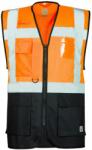 ARDON Vestă reflectorizantă SIGNAL - Oranj / neagră | XXXL (H5915/3XL)