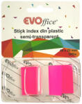 Evo Jelölőcímke 25x44mm, 50lap, műanyag EVOffice pink (EV6D10RO) - iroszer24