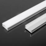 V-TAC Led Alumínium profil tejfehér fedlappal 2000 x 17.4 x 7mm - 10321 - b-led