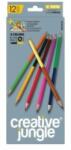 SaKOTA Színes ceruza készlet, kétvégű duocolor 12/24 szín Creative Jungle 24 klf. szín (ABA1846A) - best-toner