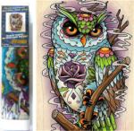 NORIMPEX - Puzzle Pictură cu diamant: Bufniță înțeleaptă 30x40cm - 1 - 39 piese