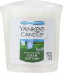 Yankee Candle Lumânare parfumată Bumbac pur - Yankee Candle Scented Votive Clean Cotton 49 g