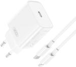 XO CE15 PD 20W gyorstöltő (Fehér) - USB-C csatlakozó, Lightning kábellel