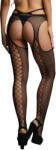Le Désir Suspender Pantyhose with Strappy Waist Black XS-XL