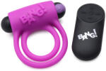 Bang! Silicone Cock Ring & Bullet with Remote Control Purple Inel pentru penis