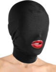 Master Series Disguise Open Mouth Hood With Padded Blindfold Black