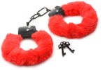 Master Series Cuffed in Fur Furry Handcuffs Red