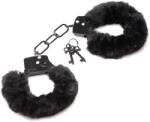 Master Series Cuffed in Fur Furry Handcuffs Black