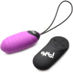 Bang! Ribbed Egg 28X Silicone with Remote Purple