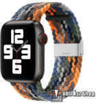  Okosóra szíj - fonott szövet - SZÍNES - állítható - APPLE Watch Series 1/2/3 42mm / 4/5/6/SE 44mm / 7/8/9 45mm / Ultra / Ultra 2 49mm
