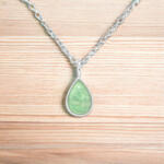  Körte Alakú Amazonit - Ezüst Nyaklánc