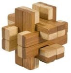 Fridolin Joc logic IQ din lemn bambus in cutie metalica Doubleblock (Fr_17322) - all4me