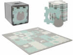 KinderKraft Covoras De Joaca Kinderkraft Luno Shapes, Puzzle 3d, Spuma, Mint (kplush00min0000) - drool