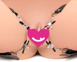 Master Series Spread Labia Spreader Straps with Clamps L Black