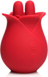 Bloomgasm The Rose Fondle 10X Massaging Rose Silicone Clit Stimulator Red