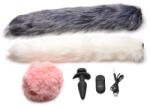 Tailz Snap-On Vibrating Silicone Anal Plug & 3 Tails with Remote