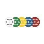 LIVEPRO - Elite Colored Rubber Bumper Plate - Ledobható Súlytárcsa - 15 Kg Súlytárcsa