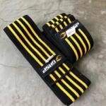 GASP INC - Bodybuilding Knee Wraps Térdbandázs - Fekete/sárga