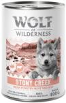 Wolf of Wilderness 6x400g Wolf of Wilderness Junior Expedition nedves kutyatáp - Stony Creek - Szárnyas marhával